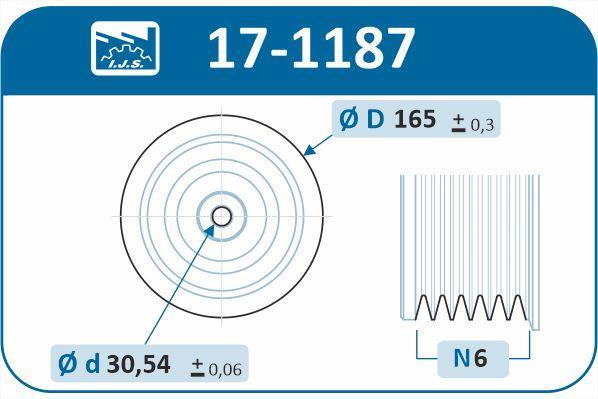 Poulie damper (Poulie de vilebrequin) IJS 17-1187