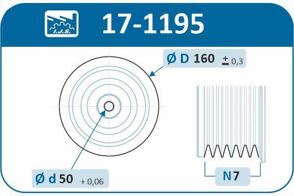 Poulie damper (Poulie de vilebrequin) IJS 17-1195