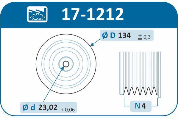 Poulie damper (Poulie de vilebrequin) IJS 17-1212