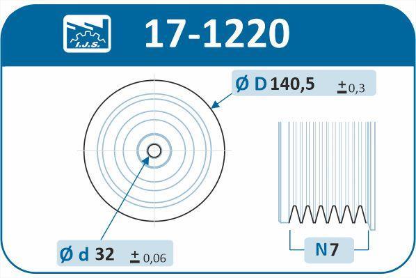 Polea, cigüeñal IJS ref. 17-1220