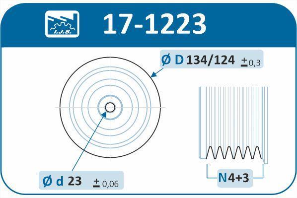 Poulie damper (Poulie de vilebrequin) IJS 17-1222
