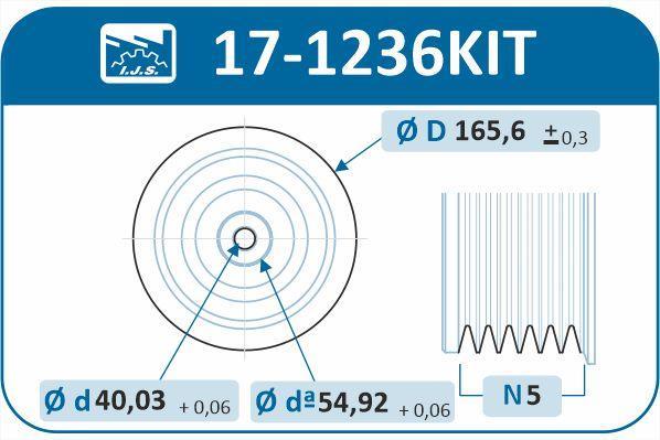 Polia do amortecedor IJS ref. 17-1236KIT