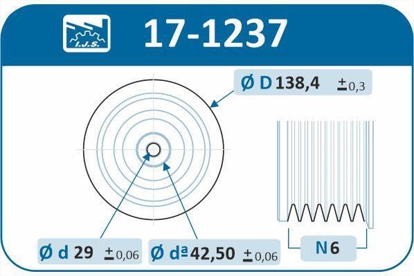 Poulie damper (Poulie de vilebrequin) IJS 17-1237