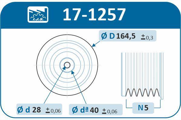 Poulie damper (Poulie de vilebrequin) IJS 17-1257