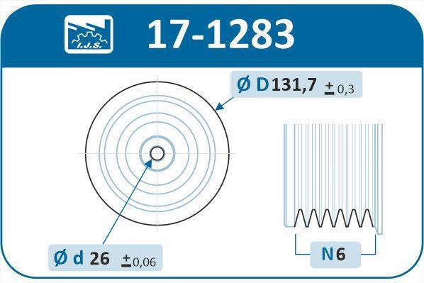 Polia do amortecedor IJS 17-1283