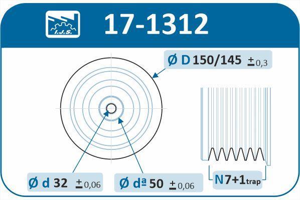 Poulie damper (Poulie de vilebrequin) IJS 17-1312