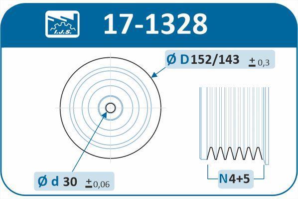 Poulie damper (Poulie de vilebrequin) IJS 17-1328