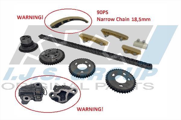 Jeu de distribution à chaînes (Kit chaîne de distribution) IJS ref. 40-1020FK