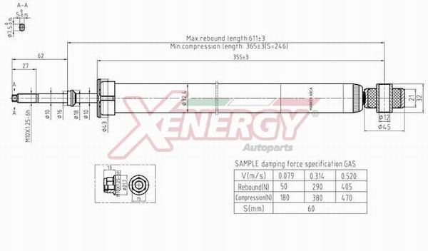 Amortisseurs XENERGY ref. X032342