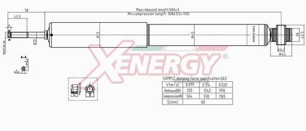 Amortecedores de choque XENERGY ref. X115349