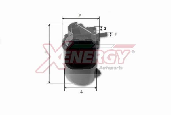 Filtre à carburant (Filtre à gasoil) XENERGY ref. X1509500