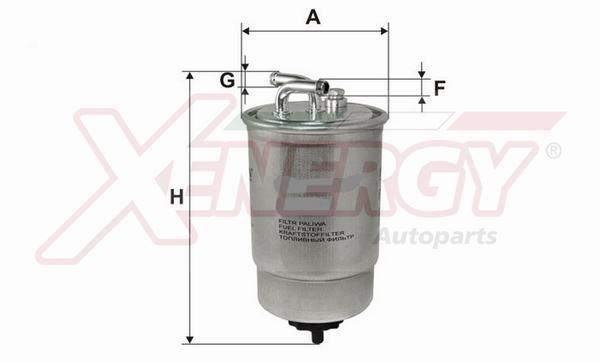 Filtre à carburant (Filtre à gasoil) XENERGY ref. X1510134