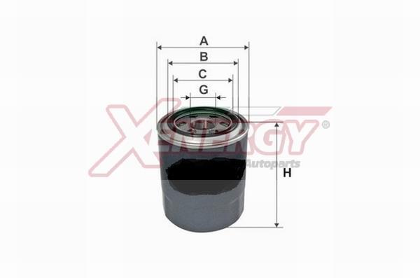 Filtro de aceite XENERGY ref. X1596324