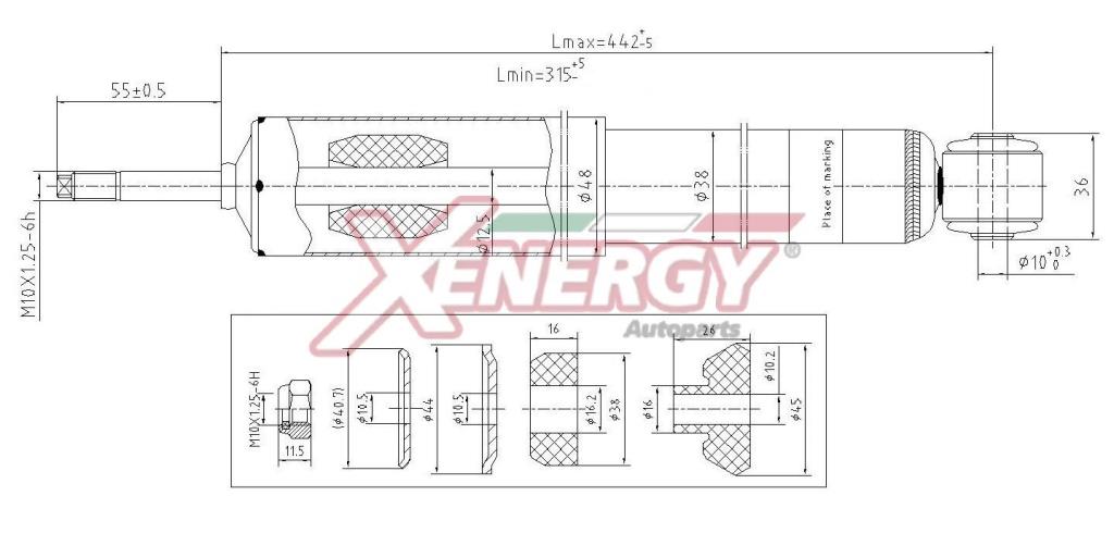 Amortecedores de choque XENERGY ref. X225443