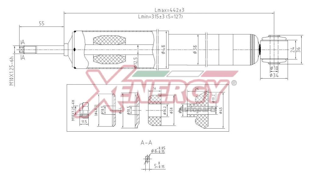 Amortecedores de choque XENERGY ref. X265343