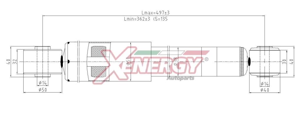 Amortecedores de choque XENERGY ref. X305343