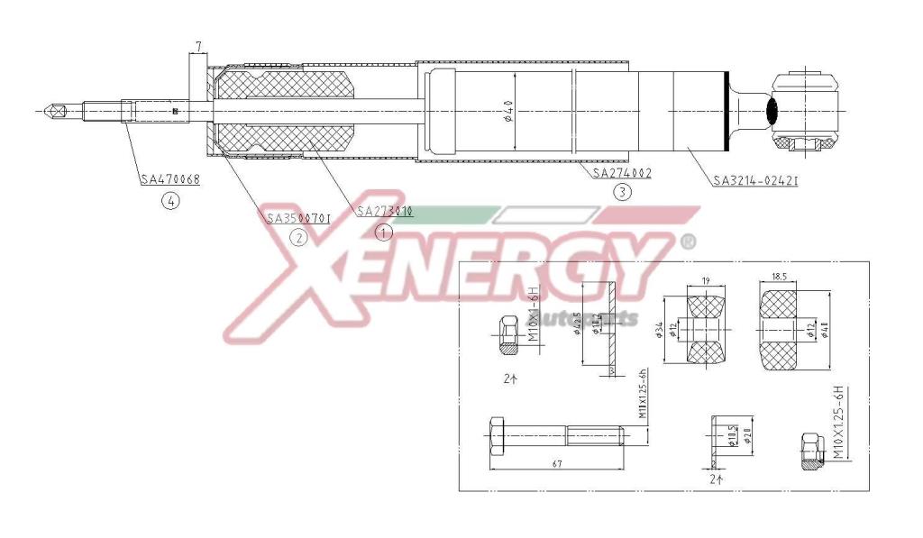 Amortisseurs XENERGY ref. X306553