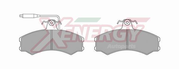 Jogo de 4 pastilhas de travão XENERGY ref. X40084