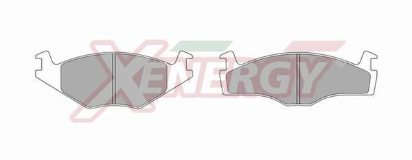 Jogo de 4 pastilhas de travão XENERGY ref. X40168
