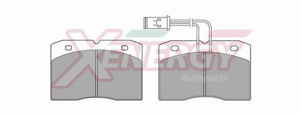 Jogo de 4 pastilhas de travão XENERGY ref. X40208