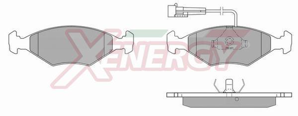 Jogo de 4 pastilhas de travão XENERGY ref. X40222