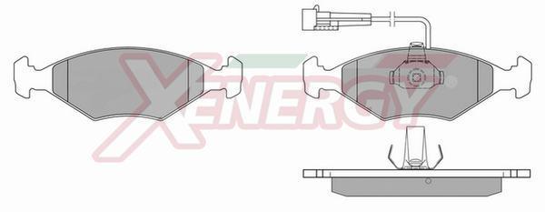 Jogo de 4 pastilhas de travão XENERGY ref. X40227