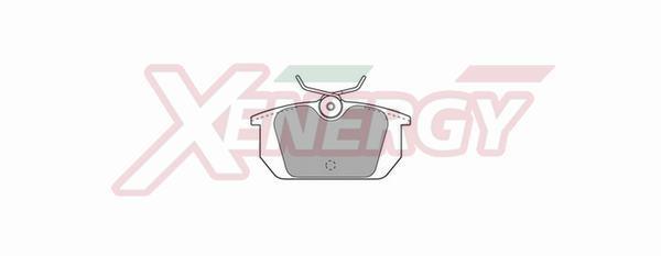 Jeu de 4 plaquettes de frein XENERGY ref. X40233