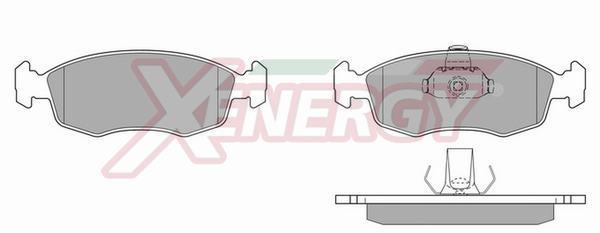 Jeu de 4 plaquettes de frein XENERGY ref. X40239
