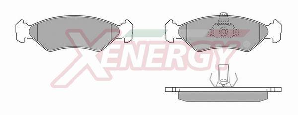 Jogo de 4 pastilhas de travão XENERGY ref. X40357