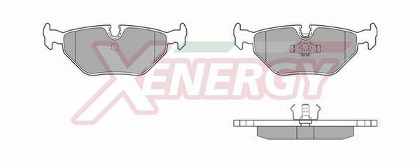 Jogo de 4 pastilhas de travão XENERGY ref. X40386