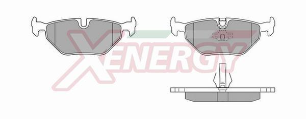 Jeu de 4 plaquettes de frein XENERGY ref. X40387