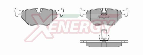 Jeu de 4 plaquettes de frein XENERGY ref. X40388