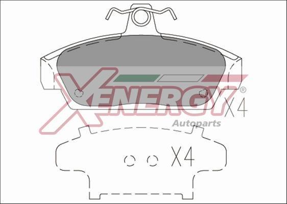 Jogo de 4 pastilhas de travão XENERGY ref. X40444