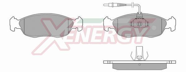 Jogo de 4 pastilhas de travão XENERGY ref. X40510