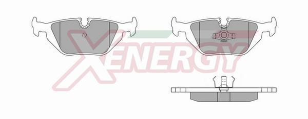 Jogo de 4 pastilhas de travão XENERGY ref. X40538