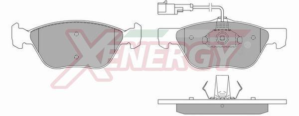 Jogo de 4 pastilhas de travão XENERGY ref. X40576