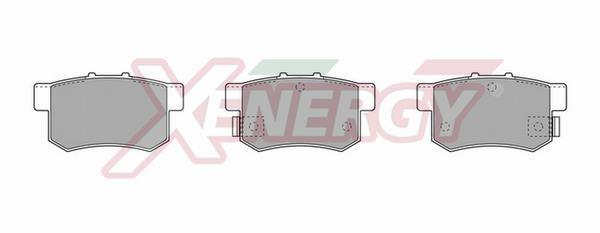 Jogo de 4 pastilhas de travão XENERGY X40617