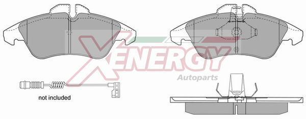 Jeu de 4 plaquettes de frein XENERGY ref. X40625