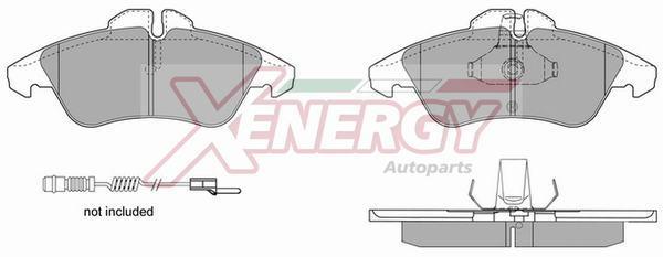 Jeu de 4 plaquettes de frein XENERGY ref. X40626