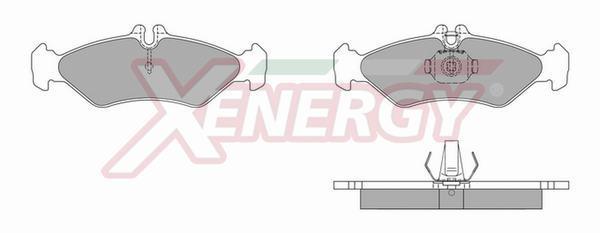 Jogo de 4 pastilhas de travão XENERGY ref. X40627
