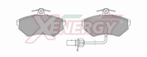 Jeu de 4 plaquettes de frein XENERGY ref. X40644