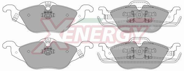 Jeu de 4 plaquettes de frein XENERGY ref. X40673