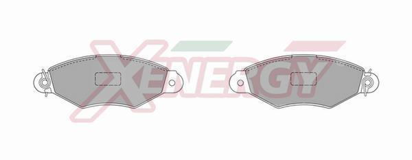 Jeu de 4 plaquettes de frein XENERGY ref. X40679