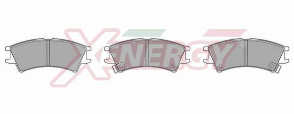 Jeu de 4 plaquettes de frein XENERGY ref. X40698