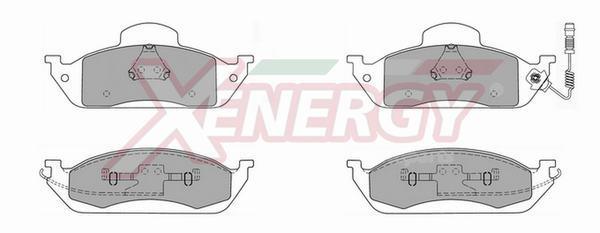 Jeu de 4 plaquettes de frein XENERGY ref. X40704