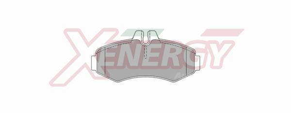 Jeu de 4 plaquettes de frein XENERGY ref. X40714