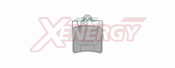 Jogo de 4 pastilhas de travão XENERGY ref. X40722
