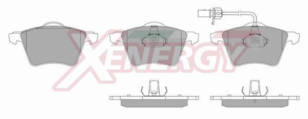 Jeu de 4 plaquettes de frein XENERGY ref. X40730