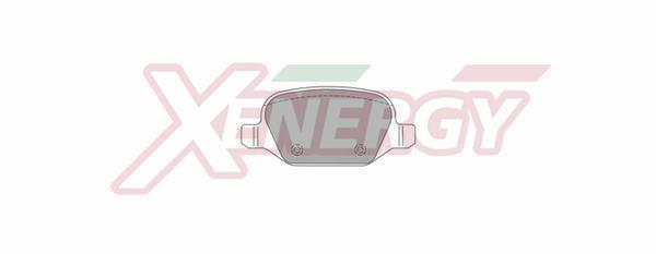 Jeu de 4 plaquettes de frein XENERGY ref. X40734