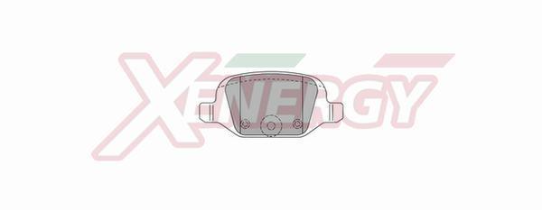 Jogo de 4 pastilhas de travão XENERGY ref. X40735